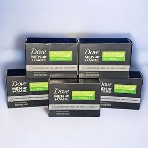 5 Pk Dove Men +Care Extra Fresh 3-in-1 Hand & Body Face + Shave Bar Soap 3.75oz